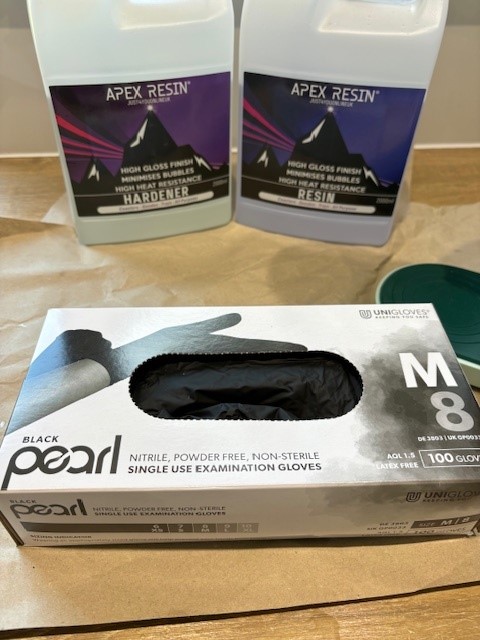 Nitrile gloves for resin crafting