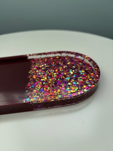 How to stop glitter sinking in resin