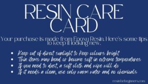 Resin Care Card