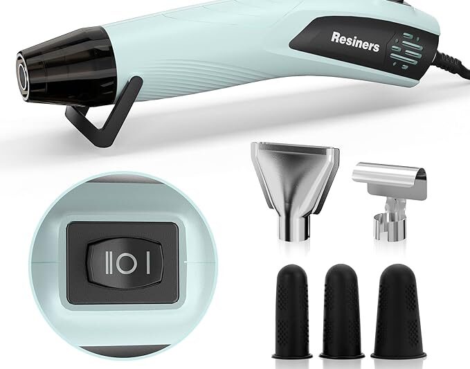 Can you use a heat gun on epoxy resin?