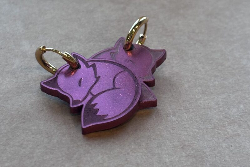 Resin Fox Earring Tutorial